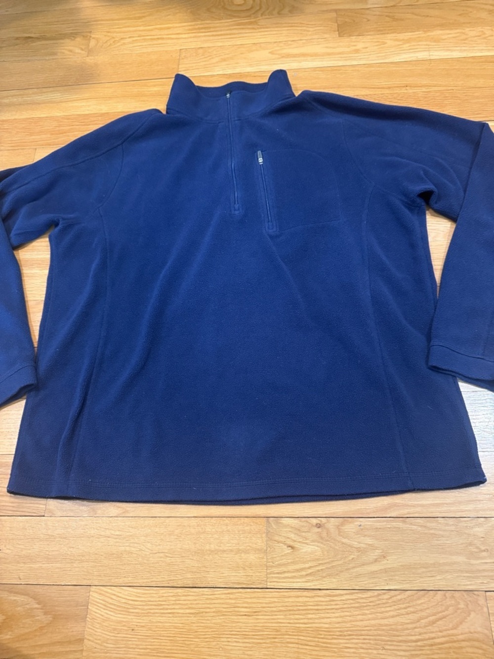 L.L.Bean quarter zip up fleece size large .